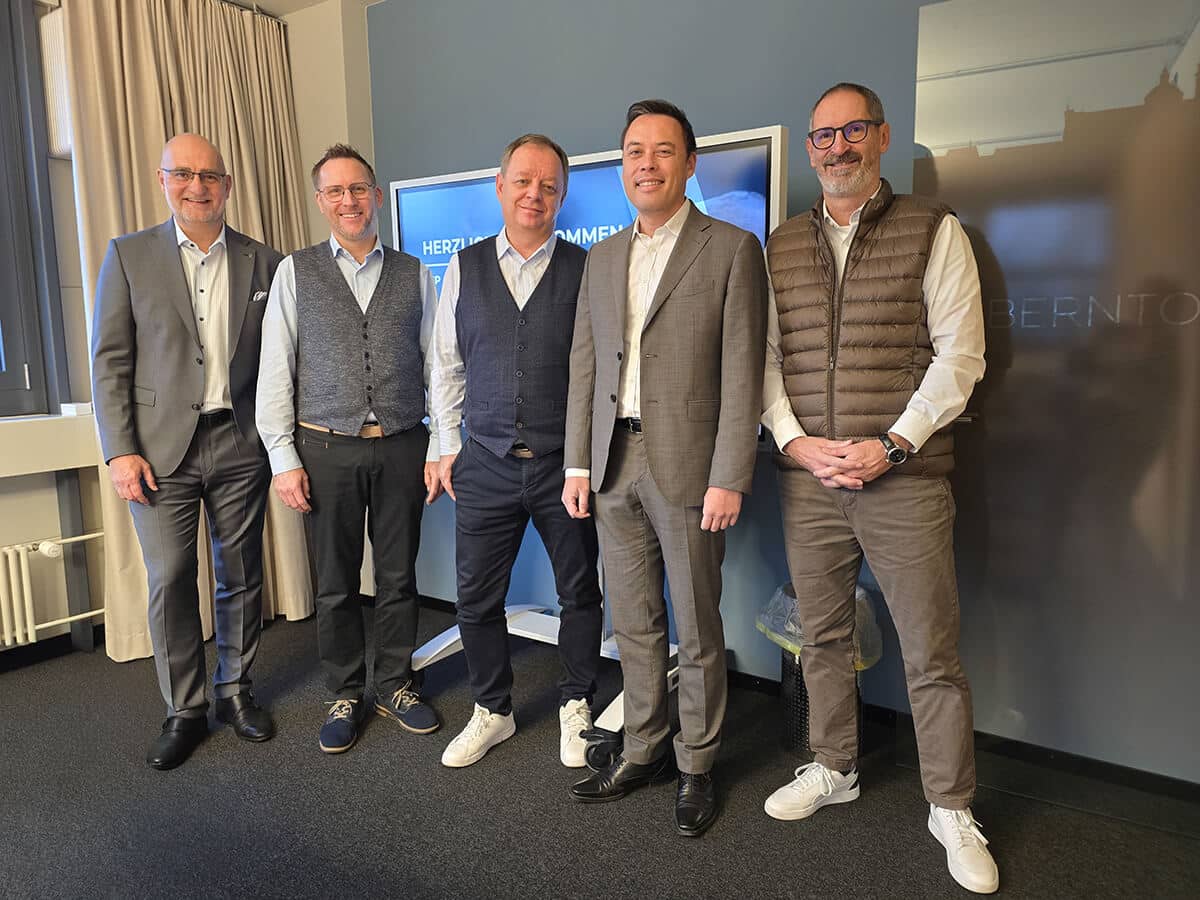 v.l.n.r. Urs Lysser, Benjamin Aegerter, Patrick Christen, Simon Götschmann und Reto Frei