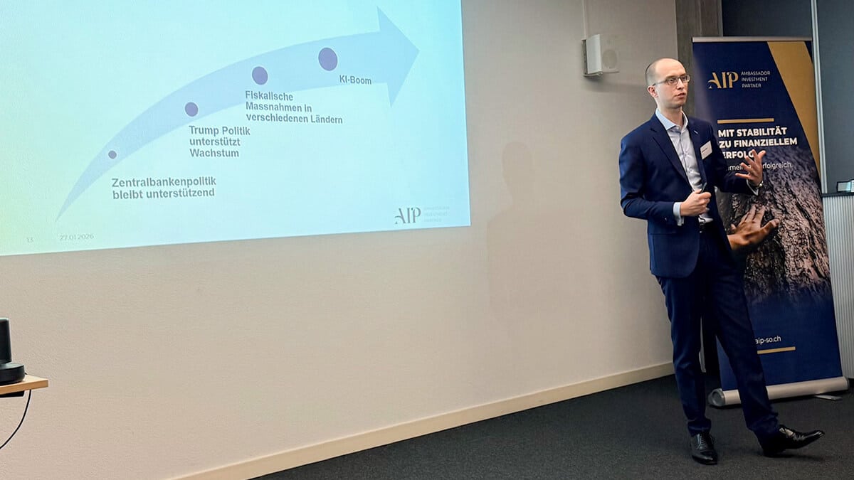Nicolas Peter, VR AIP, teilt wertvolle Insights mit den Gästen